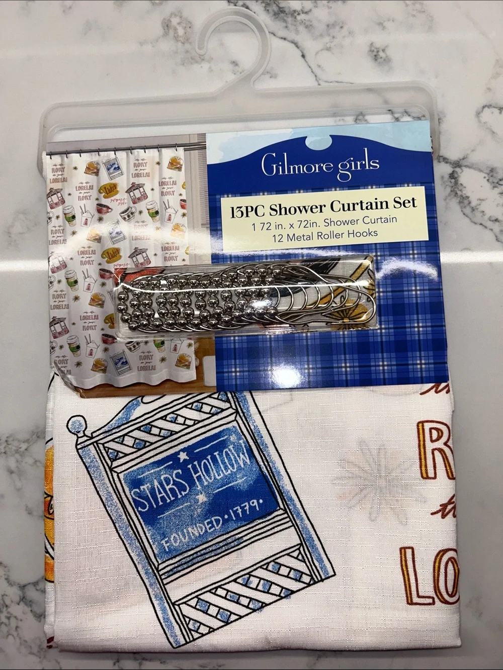 Gilmore Girls Stars Hollow Shower Curtain Set